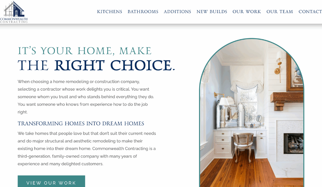 Case Study: How a Website Redesign Elevated Commonwealth Contracting’s Online Presence and Customer Engagement